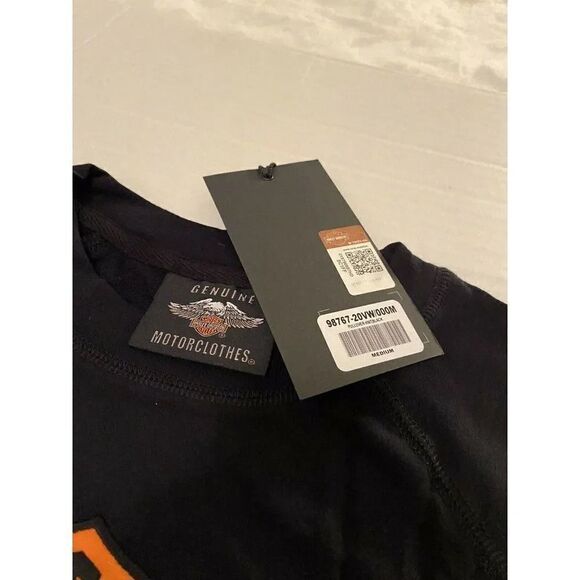 COPY - Harley-Davidson Women Sz M Patch Logo Black Crew - Picture 3 of 8